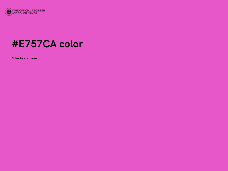 #E757CA color image