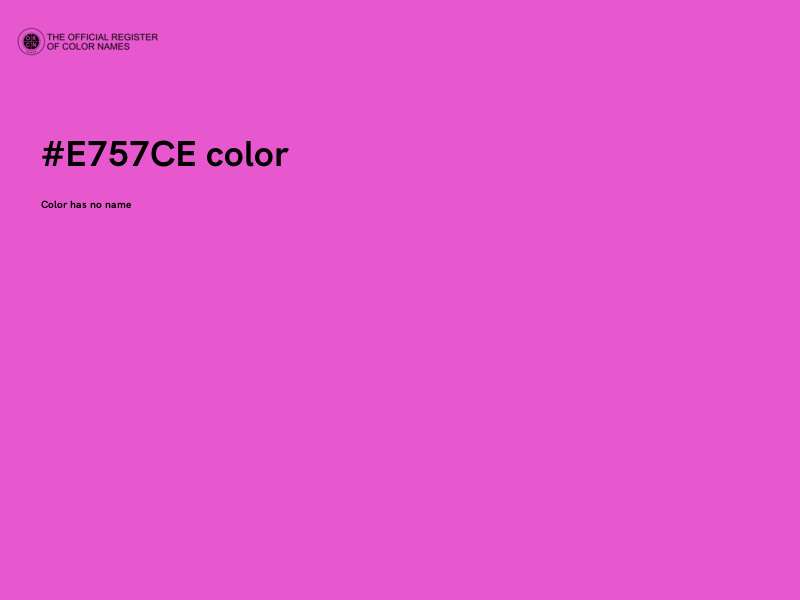 #E757CE color image