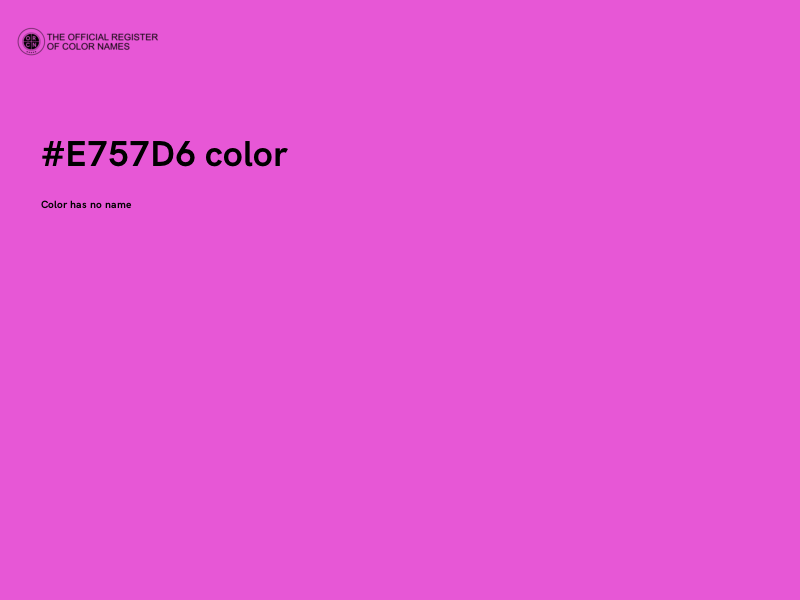 #E757D6 color image