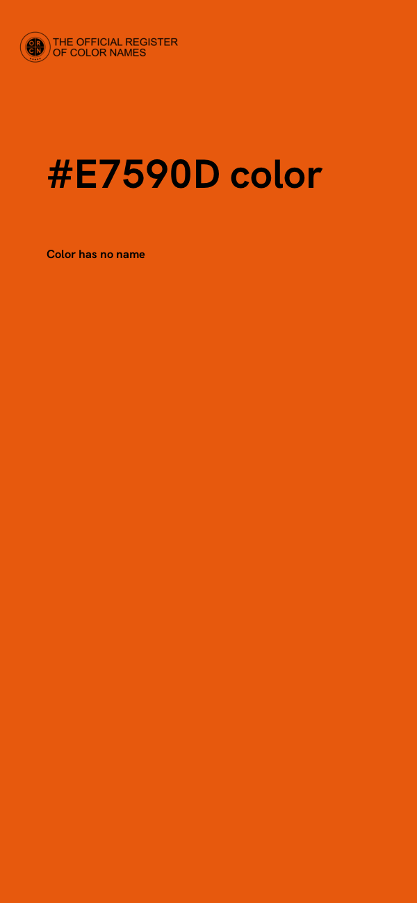 #E7590D color image