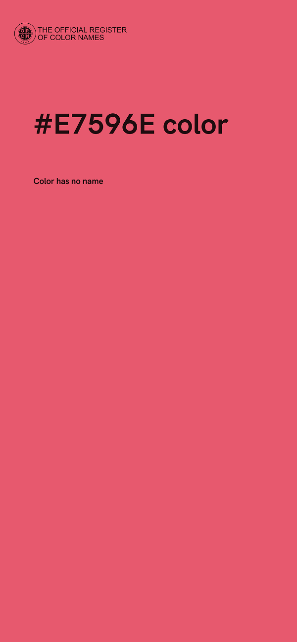 #E7596E color image