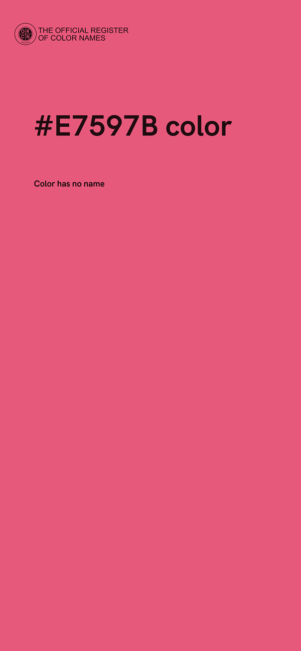 #E7597B color image