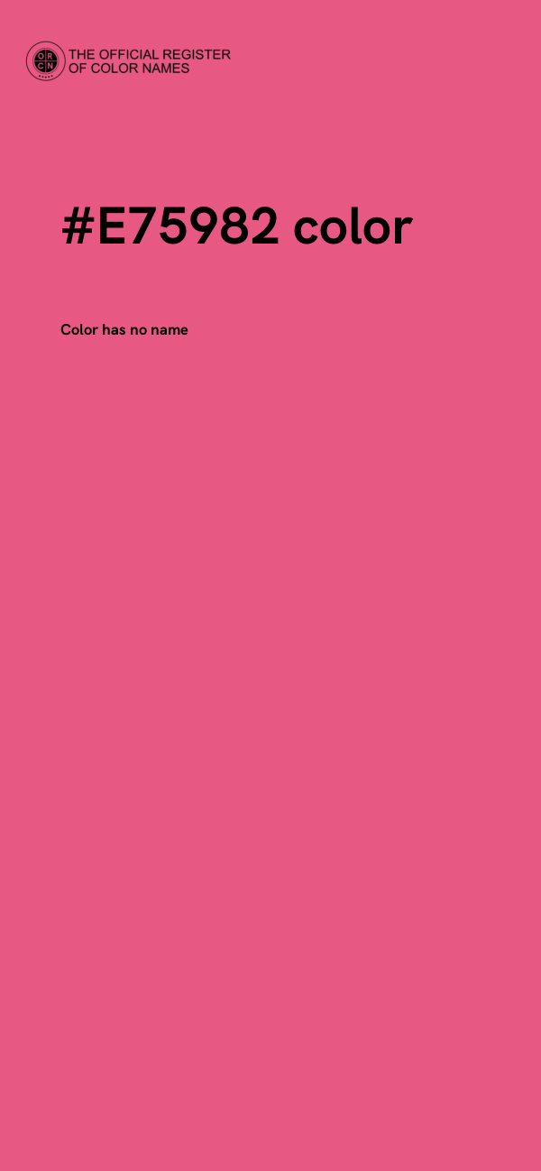 #E75982 color image