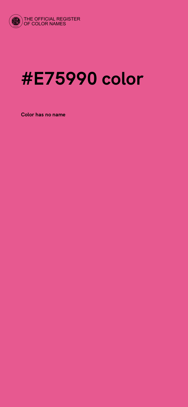 #E75990 color image