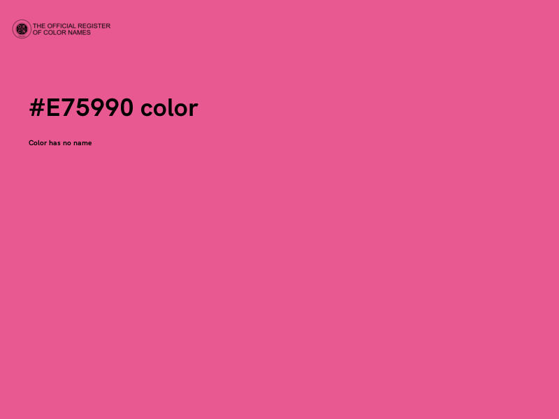 #E75990 color image