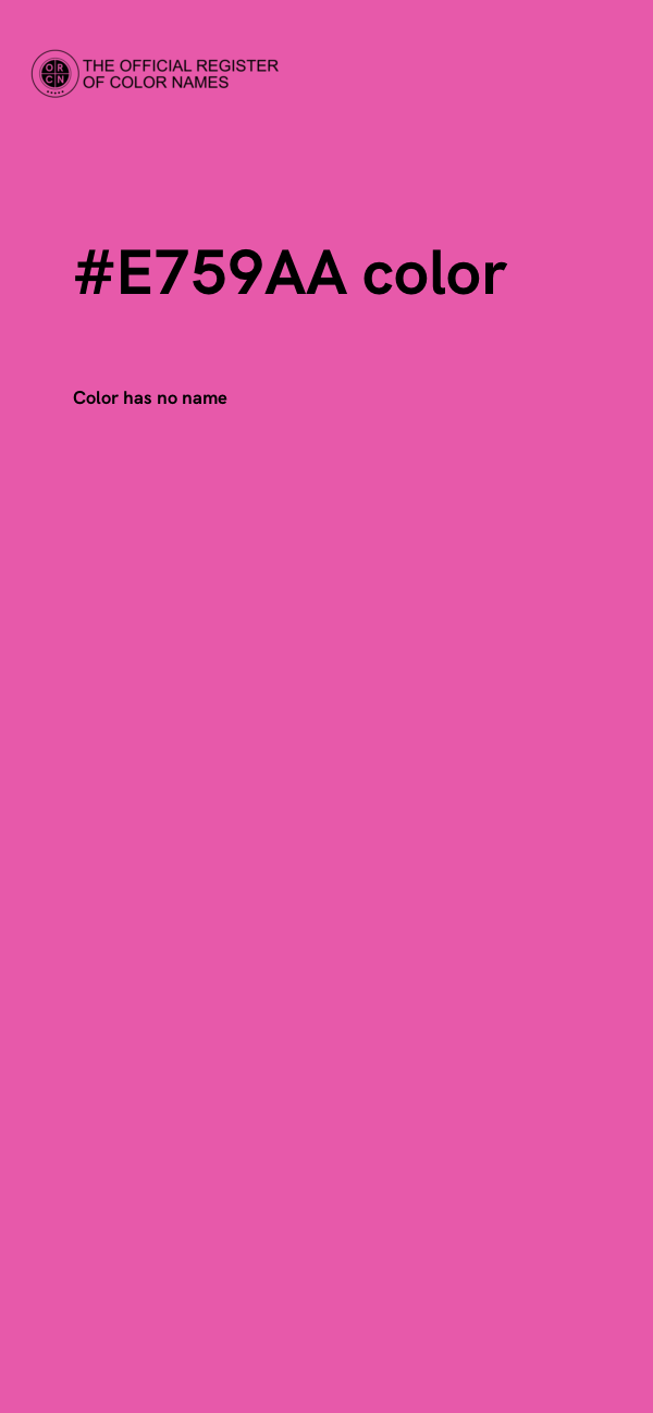 #E759AA color image