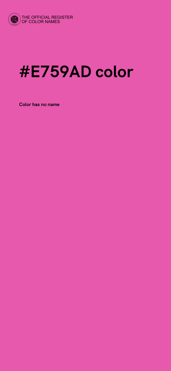 #E759AD color image