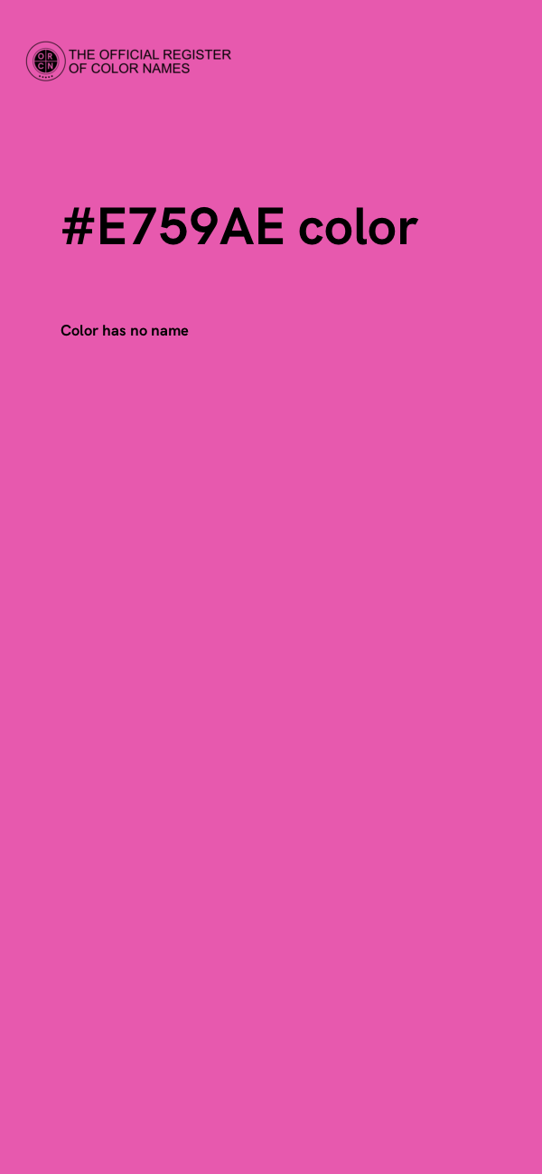 #E759AE color image