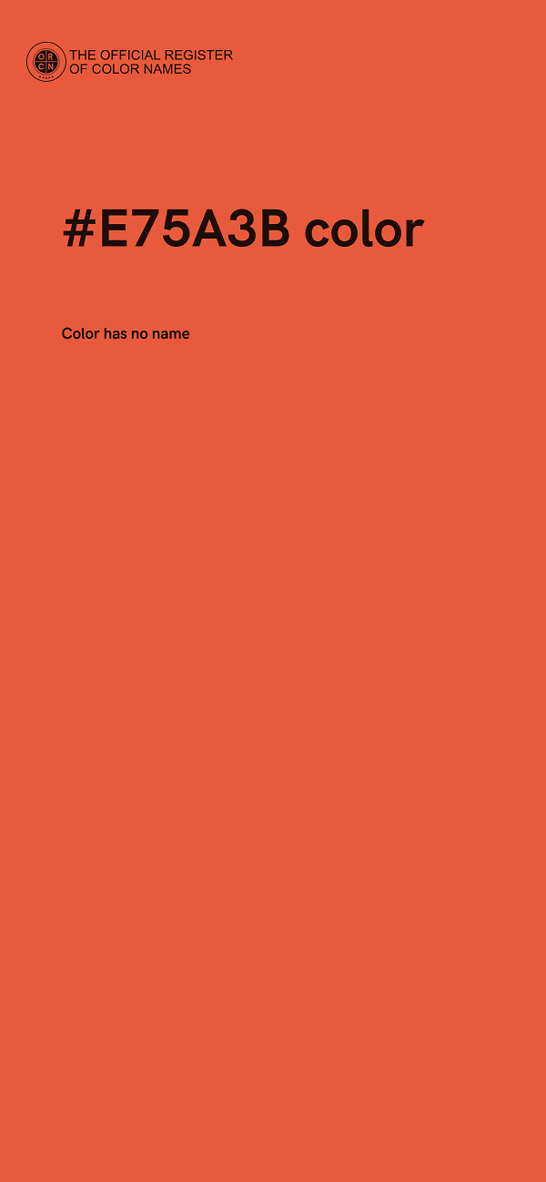 #E75A3B color image