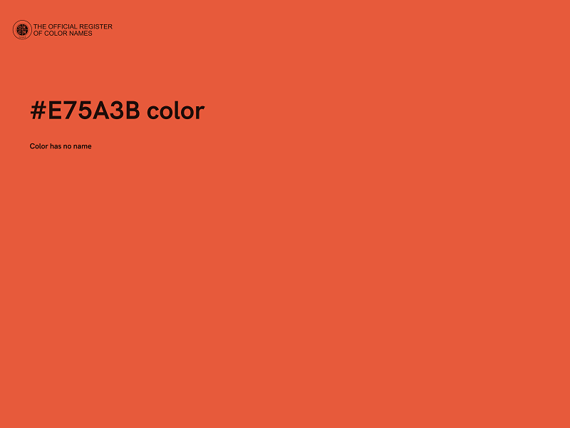 #E75A3B color image