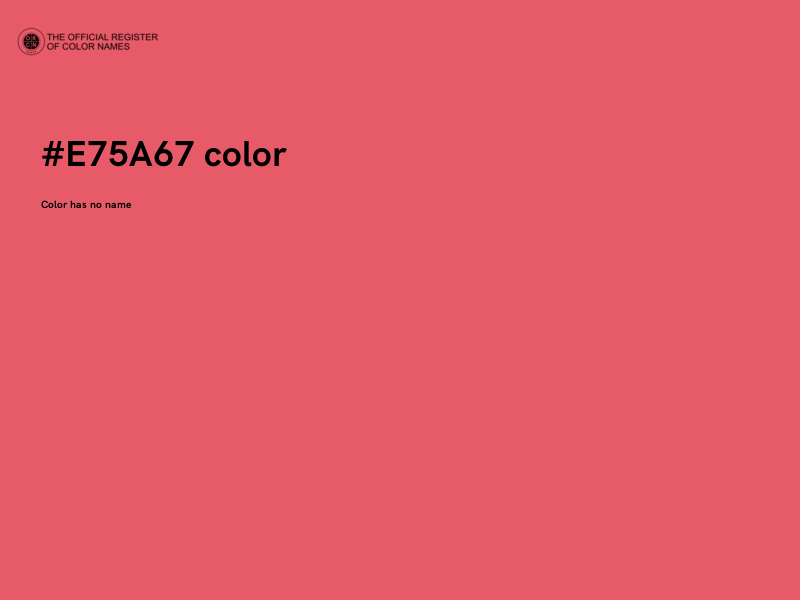 #E75A67 color image