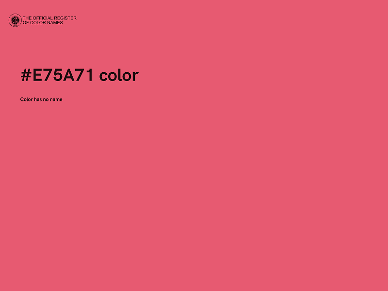 #E75A71 color image