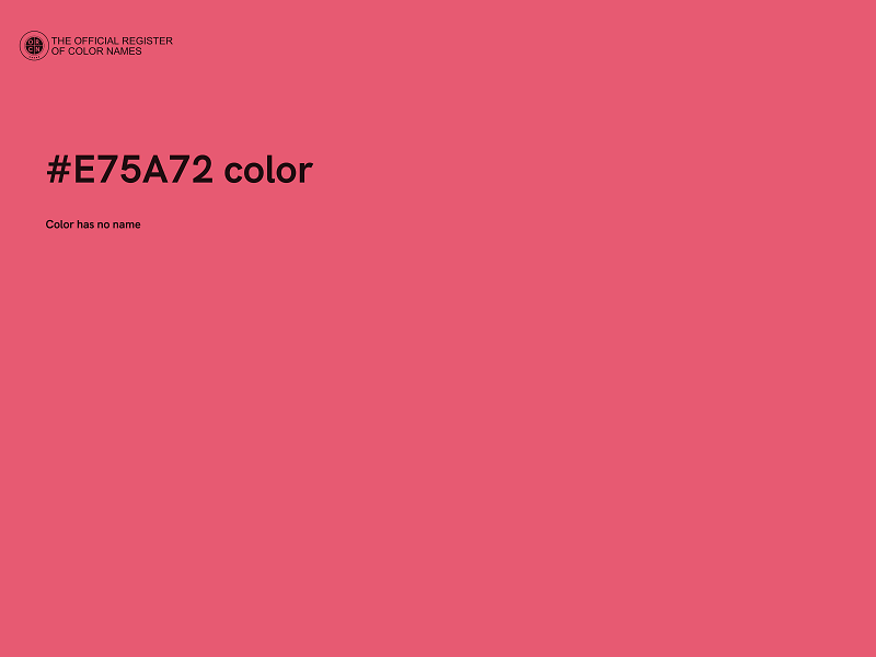 #E75A72 color image