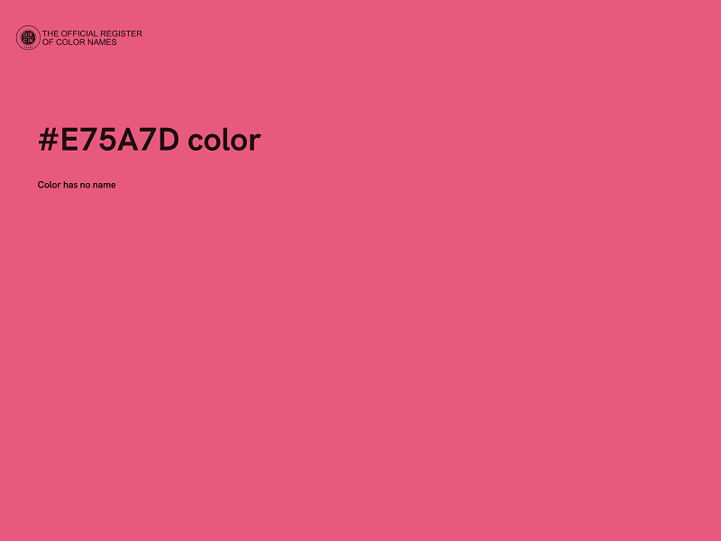 #E75A7D color image