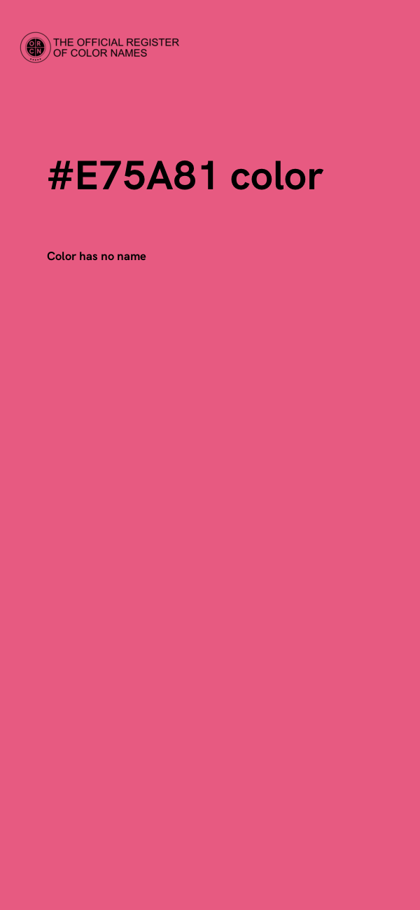 #E75A81 color image