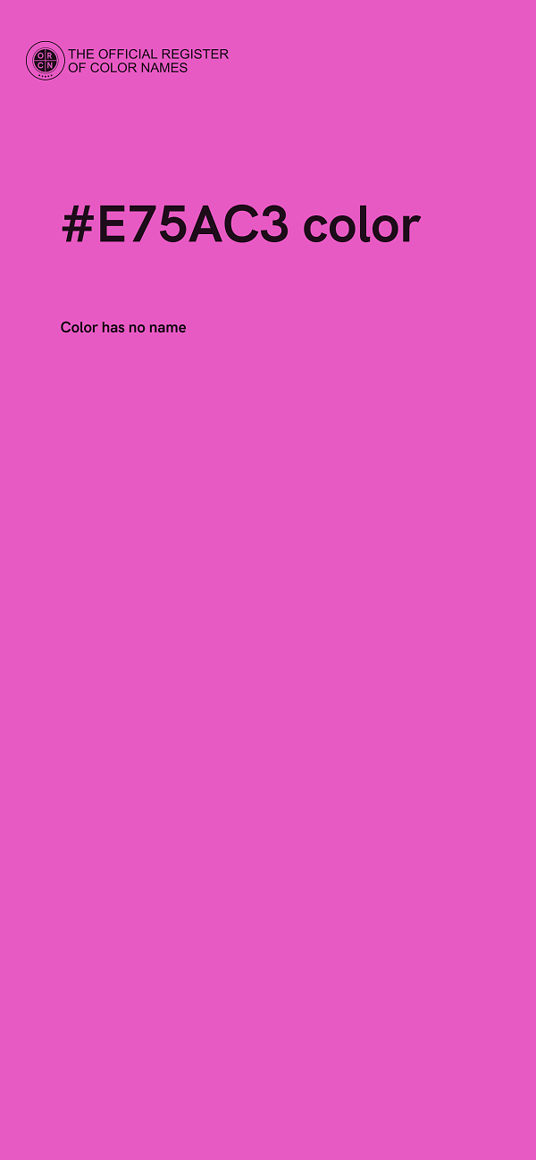 #E75AC3 color image