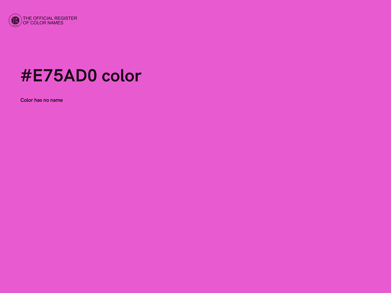 #E75AD0 color image