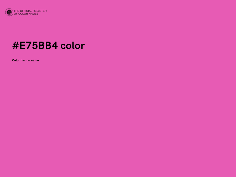#E75BB4 color image