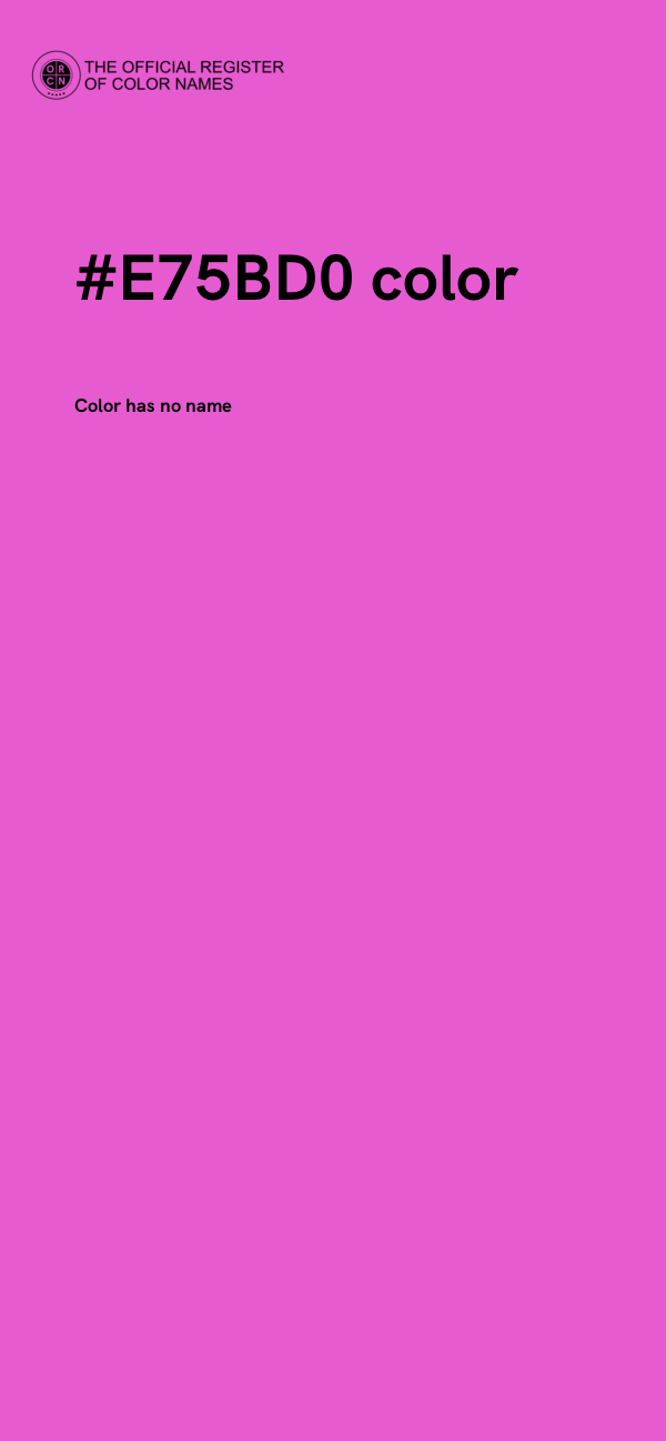 #E75BD0 color image