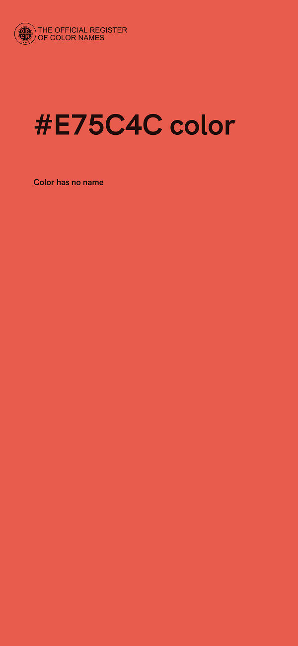 #E75C4C color image