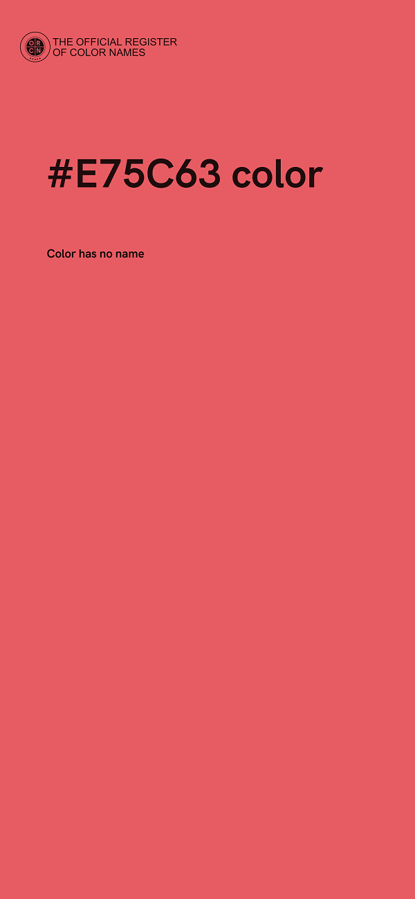 #E75C63 color image
