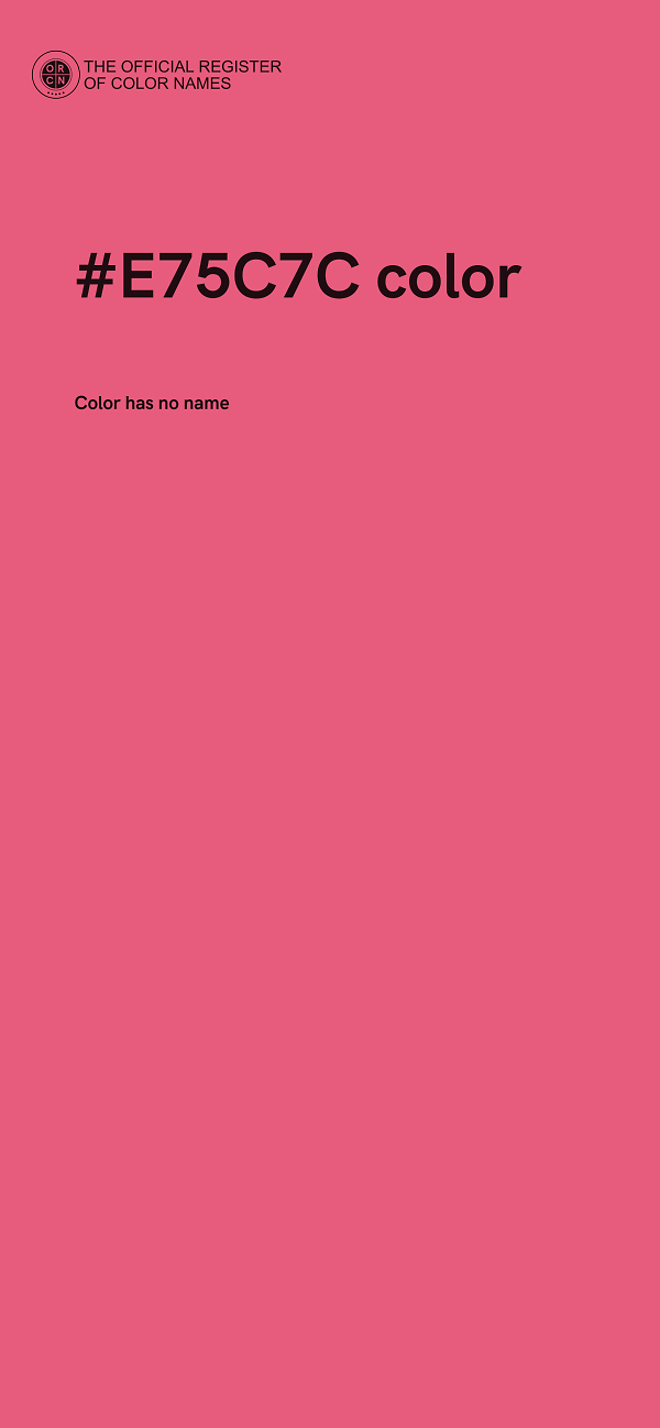 #E75C7C color image