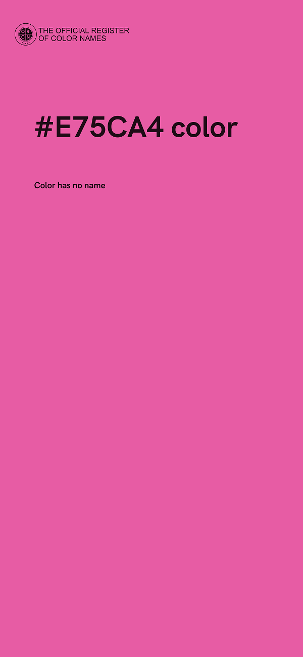 #E75CA4 color image