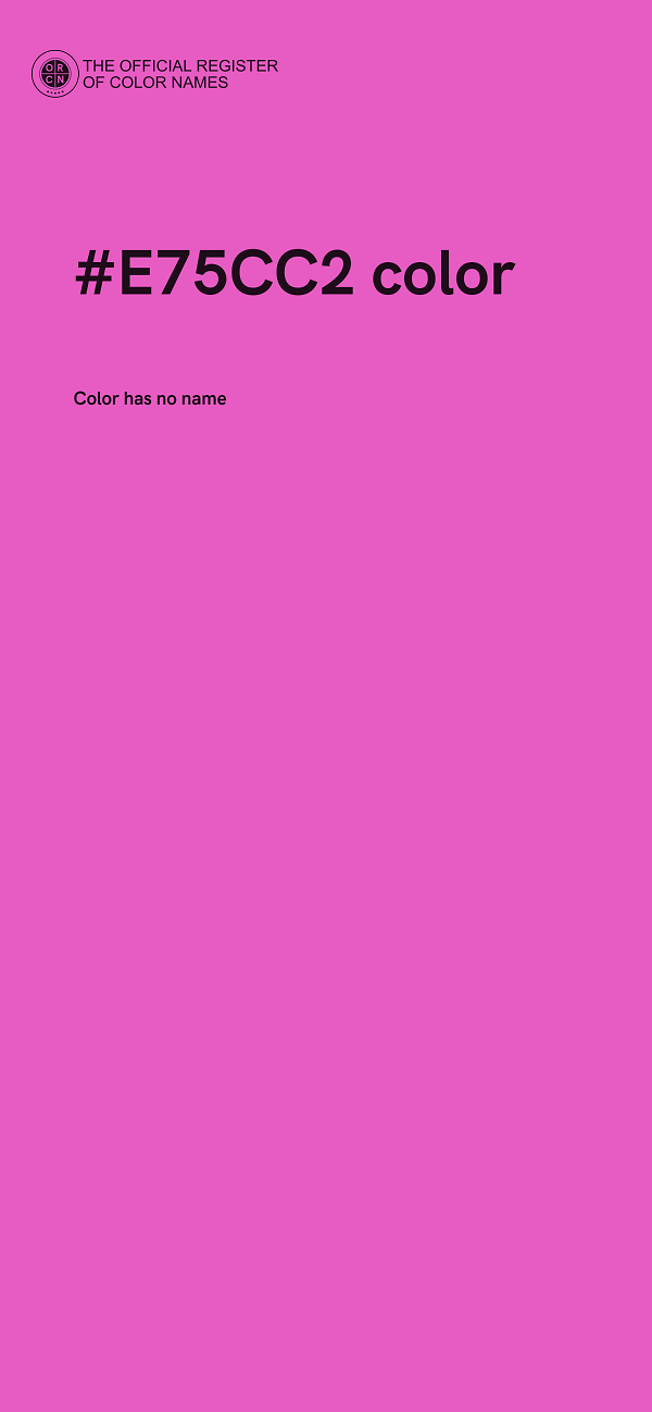 #E75CC2 color image