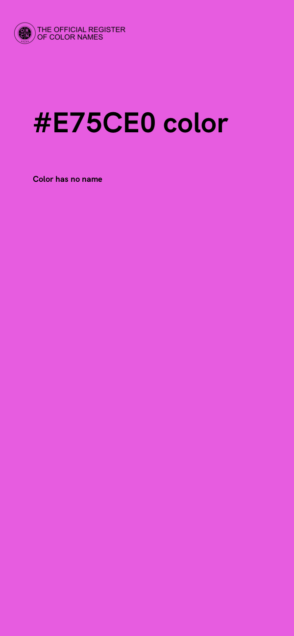 #E75CE0 color image
