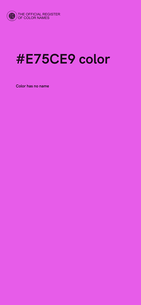#E75CE9 color image