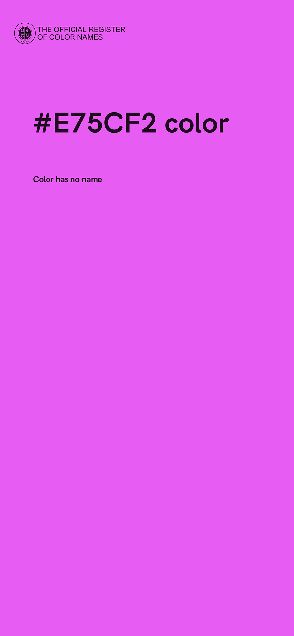 #E75CF2 color image