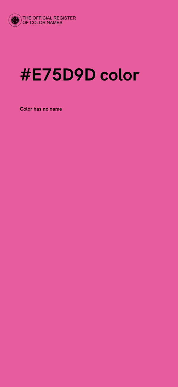 #E75D9D color image