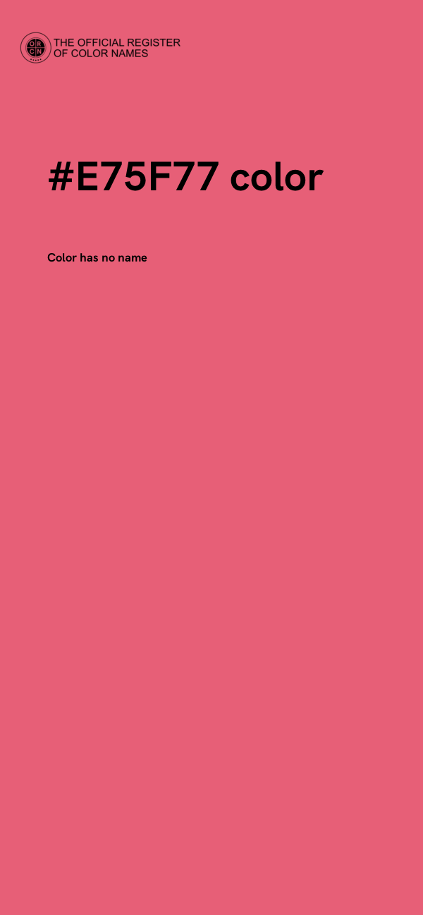 #E75F77 color image