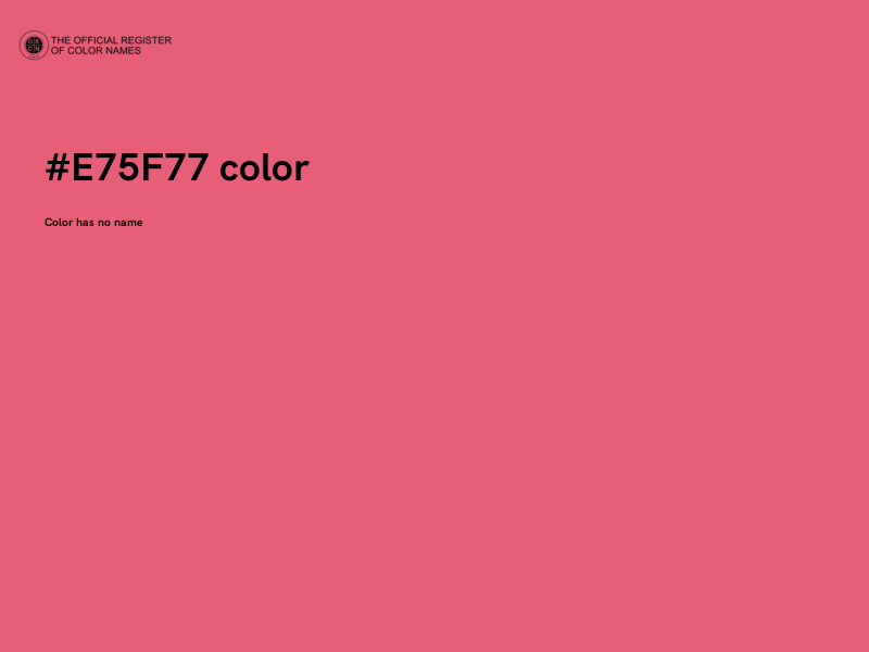#E75F77 color image