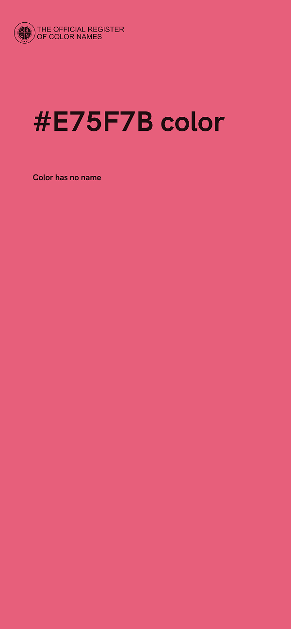 #E75F7B color image