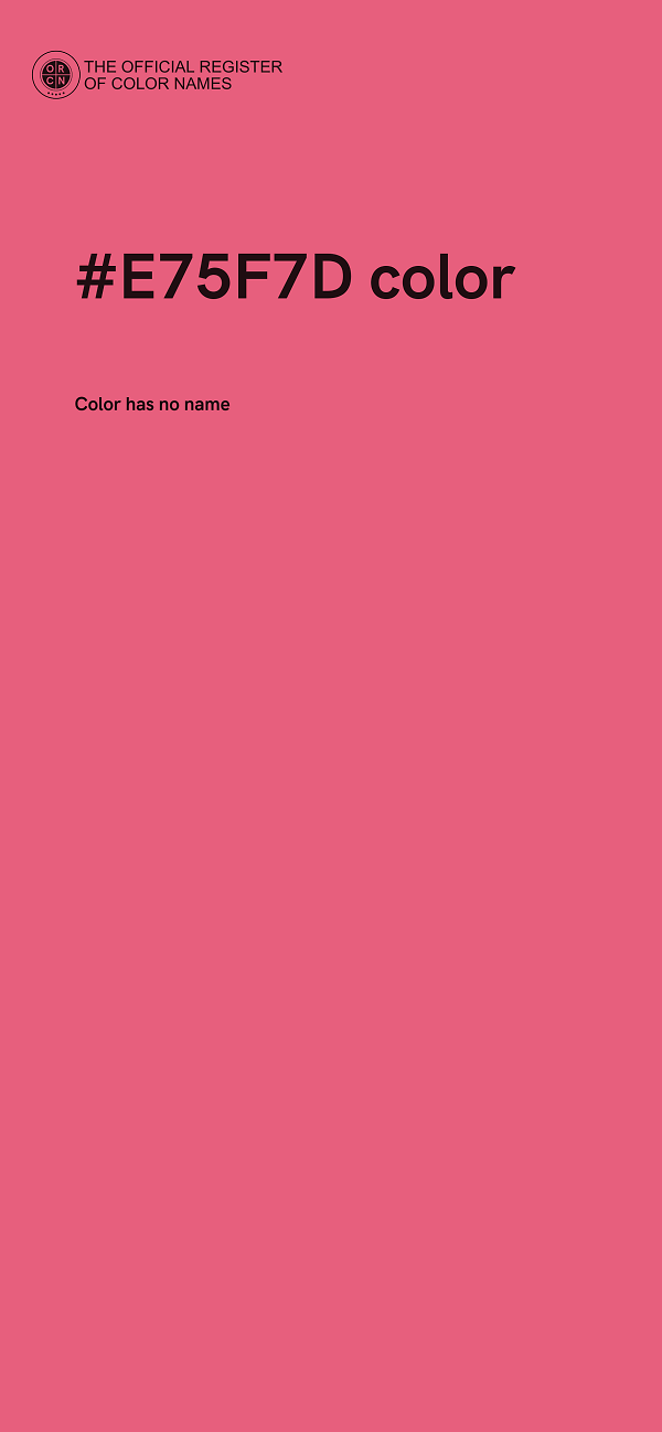 #E75F7D color image