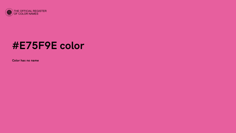 #E75F9E color image