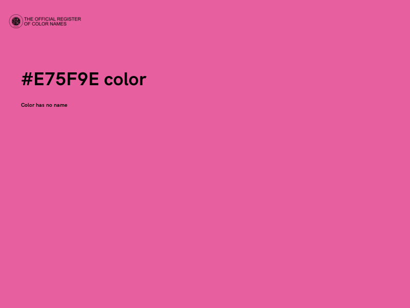 #E75F9E color image