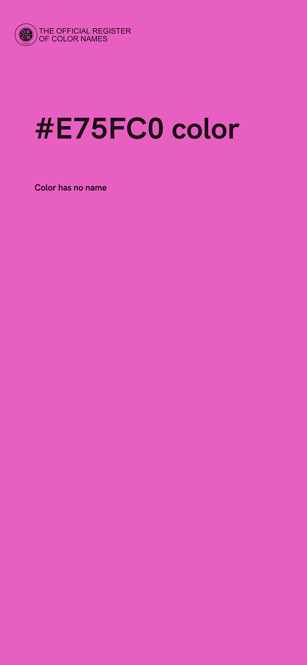#E75FC0 color image