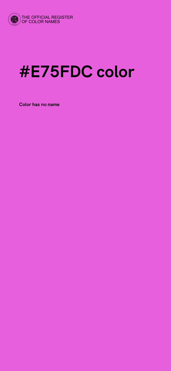 #E75FDC color image