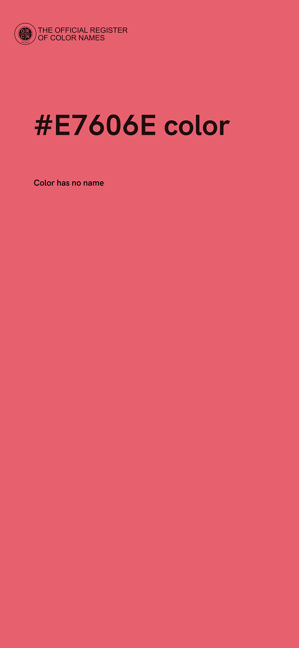 #E7606E color image