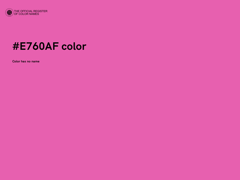 #E760AF color image