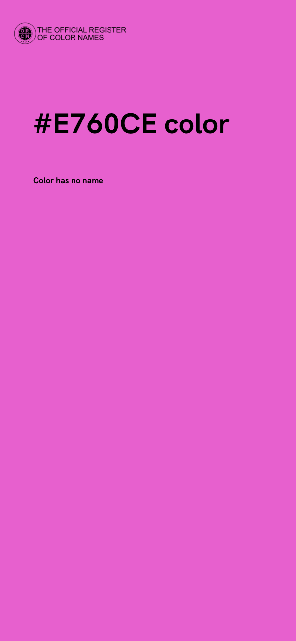 #E760CE color image