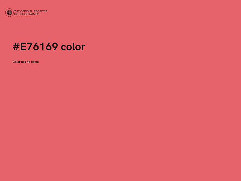 #E76169 color image