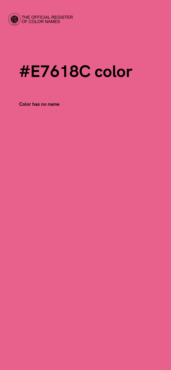 #E7618C color image