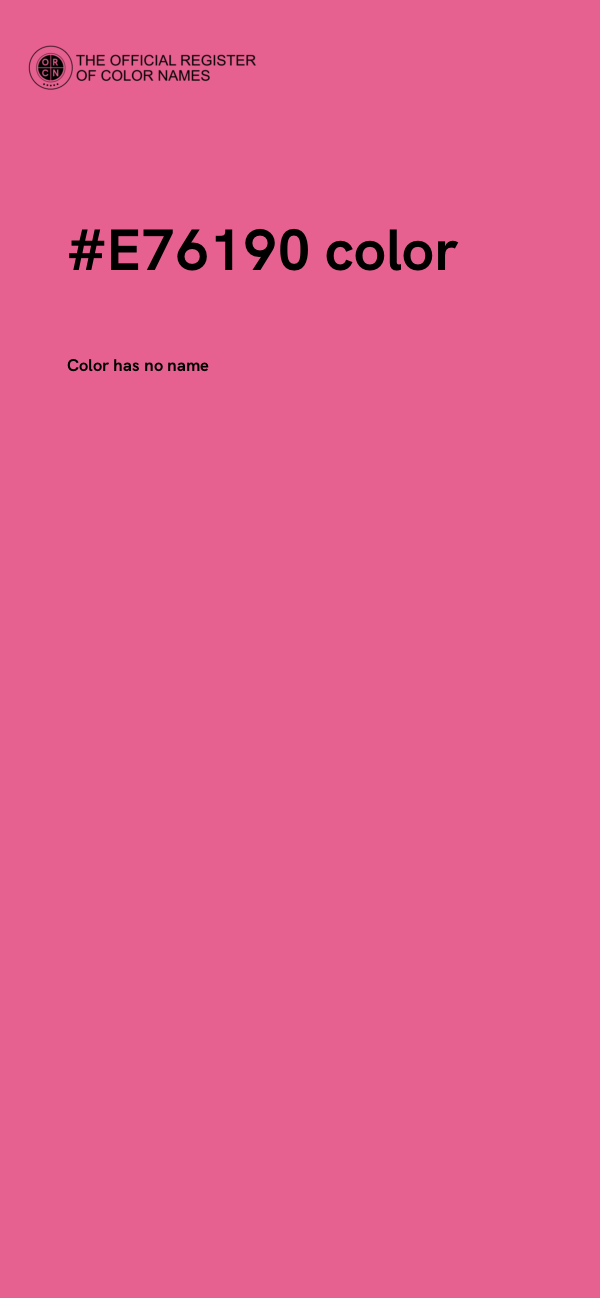 #E76190 color image