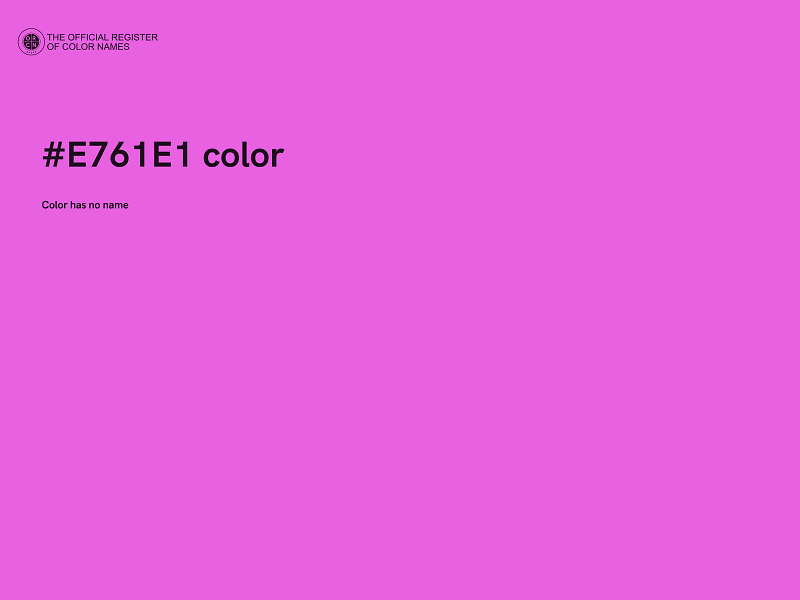 #E761E1 color image