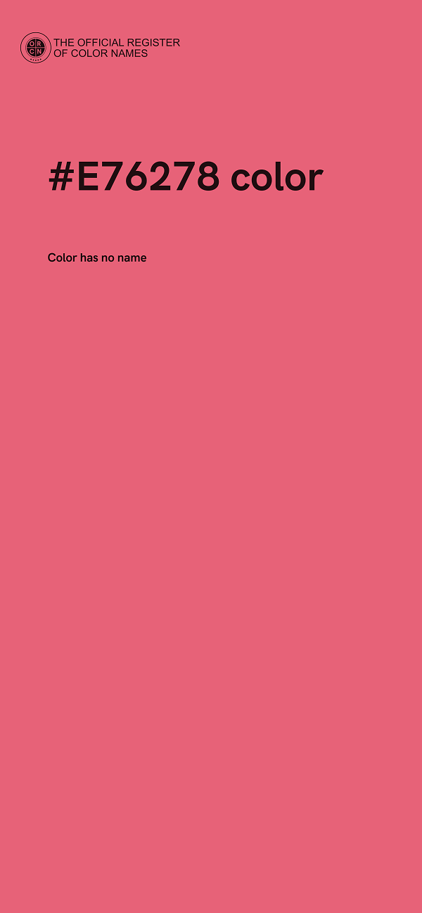 #E76278 color image