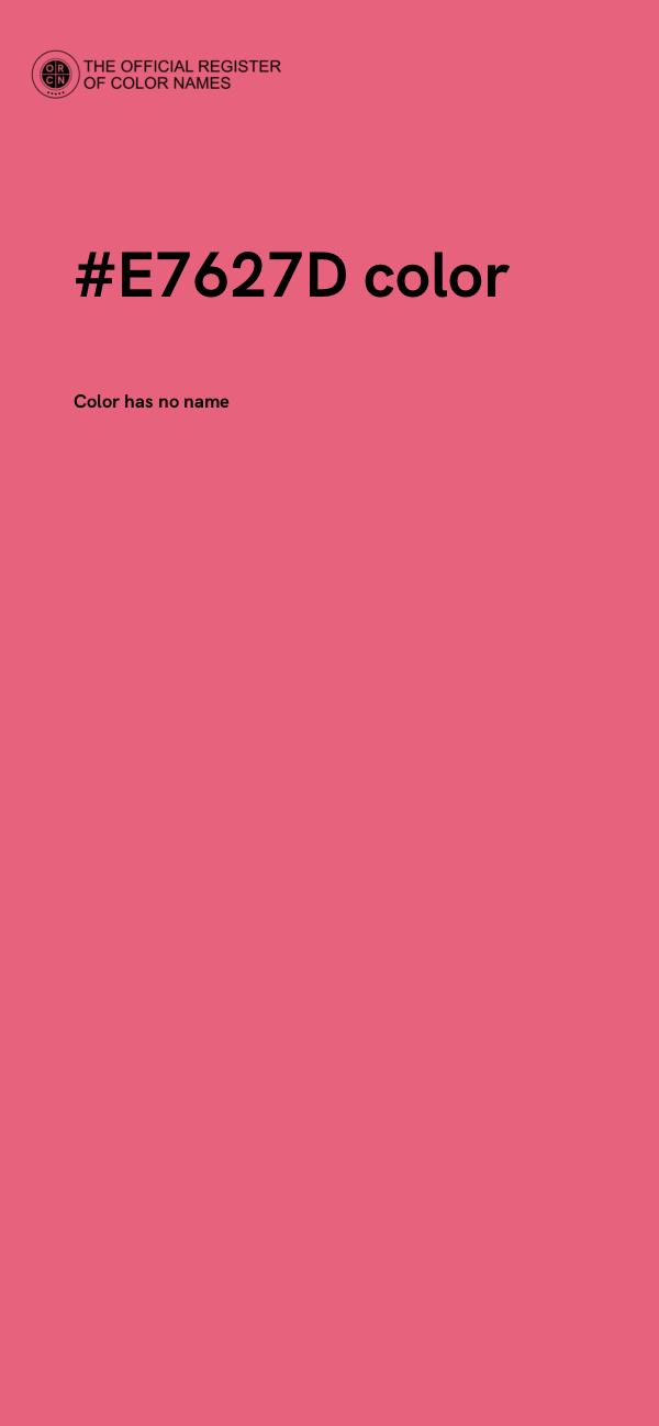 #E7627D color image