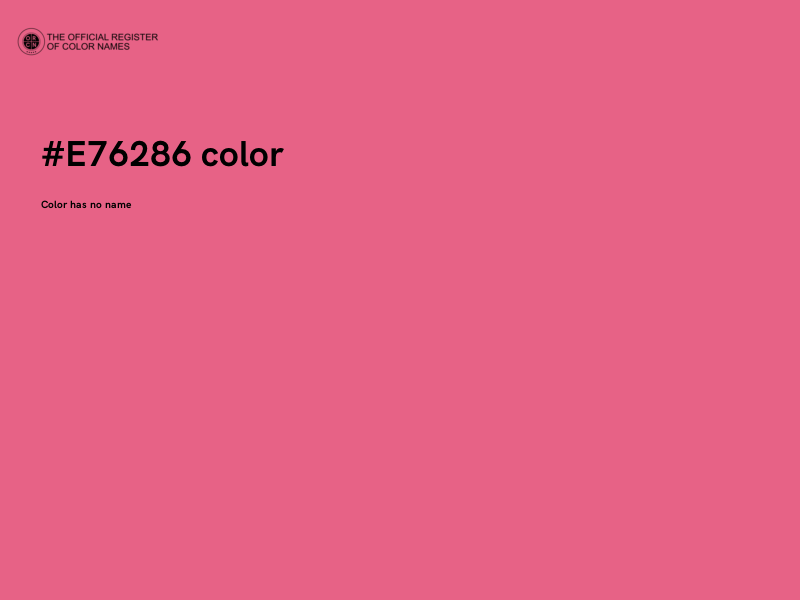 #E76286 color image